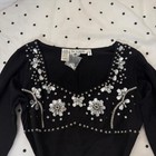 Vintage Lew Magram Beaded Crystal Top