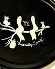 Vintage Friendly Spirits Social Cocktail Tray Mid-century Ghosts Halloween Rare
