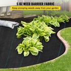 Uimoso Weed Barrier Fabric 5oz 5 x 250  Black Landscape Woven Ground Cover