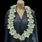 Graduation Money Lei Flower Crisp Bills Black Gold  Sparkle Four Braided Ribbons