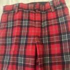Janie And Jack Red Plaid Tartan Wool Dress Suit Pants Size 5