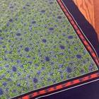Japanese Wrapping Cloth Furoshiki 35x35    Cotton Navy Green  Nos