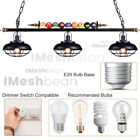 45  Metal Ball Design Hanging Pool Table Light Billiard Lamp With 3 Metal Shades
