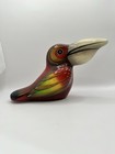 Vintage Tonala Mexico Toucan Sermel Signed Paper Mache Bird 9   