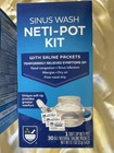 Lot Of  2  Rite Aid Neti Pot Nasal Rinse Kit With 30 Saline Packets