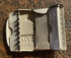 Vintage 1930s 1940s Bvd Belt Buckle - Seahorse With Opera Glasses Advertising