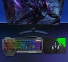 Wireless Gaming Rgb Backlit Rechargeable Keyboard And 7 Color Gaming Mouse 1259