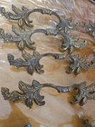 Rare 12 Pc Vintage Hollywood Regency Drawer Pull Brass French Provincial Handle