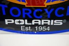 Victory Motorcycles Dealership Limited Die Cut Rare Enamel Sign 17 5 x30  