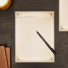 96 Sheets Vintage Style Lined Stationery Paper For Writing Letters  Scrapbooking