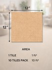 Renody Beige 12x12 Inch Carpet Tiles Set 10 Peel Stick