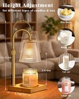 Hong-in Candle Warmer Lamp With Timer-dimmable 11 8  Height  A-clear