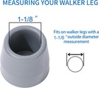 Walker Tips 1 1 8 Inch Rubber Replacement 4 Pack Heavy Duty For Walkers Commodes