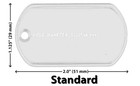 Wholesale 10 25 50 100 Blank Stainless Steel Dog Tag Military Spec Shiny Matte