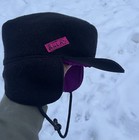 Vintage 80s Bula Canvas Hat Fleece Lined Ear Flaps Trapper Skate Usa One Size