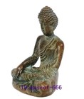 Old Chinese Tibet Bronze Carving Buddhism Buddha Statue Gift Collection H 4 8 Cm