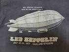 Rare Led Zeppelin Day On Green 1977 Oakland Stadium Concert T-shirt Size Small