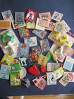 Large Collection Of Vintage Cracker Jack Prizes Including Games  Books