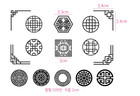 Korean Traditional Art Pattern Clear Acrylic Stamp Full Kit For Scrapbooking