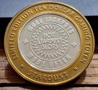 Limited  Ten Dollar Gaming Token Stardust Las Vegas Nevada  999 Fine Silver