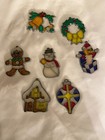 Makit Bakit Christmas Ornaments 7 Vintage Make It Bake It Suncatures Completed