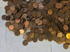 Canada Small Cent Over 9 Lbs  From The 1970s And Later   3 Lbs Dirty   Dmg