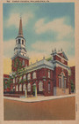 Christ Church Philadelphia Pennsylvania Linen Vintage Post Card