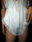 Custom Baby Blue Nylon High Leg Step In Teddy Lingerie Sz Xl Tall Bodysuit