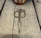 Vintage Babbacombe Pottery England Fox Wall Hanging String Holder   Scissors