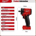 Milwaukee 1 2  M18 Brushless Cordless Impact Wrench 650n m 3500rpm With 3 L