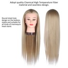 Hairdressing Training Styling Practice Colors Wig Dummy Mannequin Head With Hair