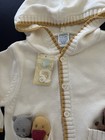 Nwt 9-12 Mo Gymboree Alphabet Soup 100  Cotton Hooded Sweater Puppets Vintage 03