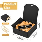 Wluseaxi 12 Pack Small Gift Boxes With Lids For Presents  Black Gift Boxes