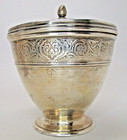 Antique Tiffany   Co Sterling Silver Covered Sauce Pot Glass Liner