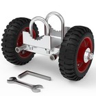 Bl  tezeit 6-inch Heavy Duty Rubber Wheel Carrier For Sliding Metal Tube Gates