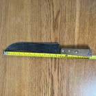 Vintage Hand Forged Butcher Knife Rustic 10 5 Inch Blade Wood Handle