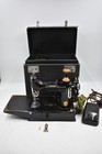 Vintage 1936 Singer Featherweight Sewing Machine Ae294366 With Case Tested
