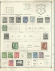 Malta British Colony Stamps  Small Collection  On 4 Album Pages  Scv  50