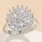 925 Sterling Silver Ring Clear Cubic Zirconia Women Fashion Jewelry Ring Size 8