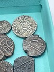 Antique Early 18th Century Indian Silver   Bronze Currency Coins Tokens