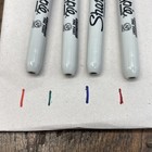 A Lot Of Four Vintage Find Point Retractable Sharpie Pens Orange Green Blue Red