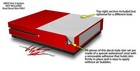 Skin Xbox One S Console Controller Solids Collection Red