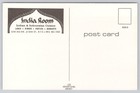 Vintage Nyc India Room Restaurant Postcard Indian Indonesian Cuisine 2nd Ave