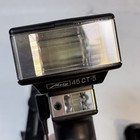 Vintage Metz Handle Flash Mount 45 Ct-5 With Sync Cord And Bracket Germany