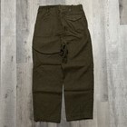 Vtg 1950s Wool Belgium Military Trousers Baggy Army Pants Olive Drab Men s 33