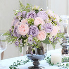 4 Packs Peonies Artificial Flowers  Pinkish-purple Artificial Peonies  Silk Peon