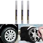 3pc White Paint Pen Marker Waterproof Permanent Car Tire Lettering Rubber Letter