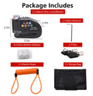 110 Db Loud Anti-theft Waterproof Alarm Anti-theft Disc Lock W  2 Round Keys