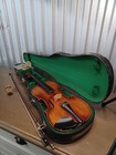 Vintage 1713 German Stradivarius Copy Violin With Case Needs Strings As Is   