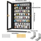 Shot Glass Display Case With Removable Shelves  Wall-mounted Display Cabinet 